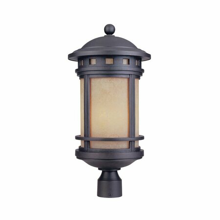 DESIGNERS FOUNTAIN Sedona 3-Light Oil Rubbed Bronze Cast Aluminum Line Voltage Outdoor Weather Resistant Post Light 2396-AM-ORB